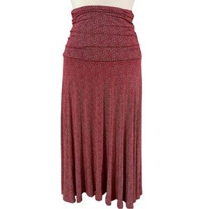 J Peterman Womens Red White Polka Dot Skirt Size 2